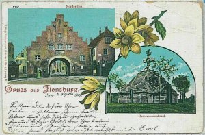 33043 - postcards VINTAGE POSTCARD - Germany GERMANY - Flensburg GREET-