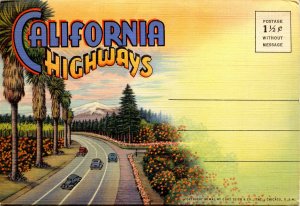 Folder - California. California Highways      18 views + narrative