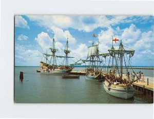 Postcard The Three Ships, Jamestown, Virginia