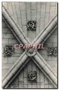 Old Postcard Vezelay Madeleine Church Hall Capiteriare Key Pendant and Molifs...