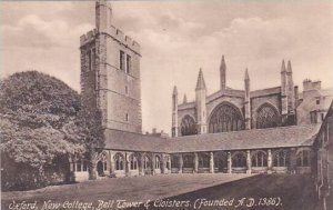 England Oxford New College Bell Tower & Cloisters