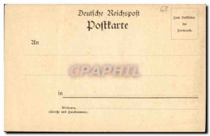 Old Postcard Colmar Gruss Bruat Denkmal