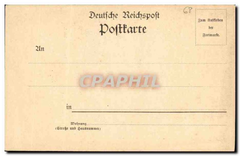 Old Postcard Colmar Gruss Bruat Denkmal