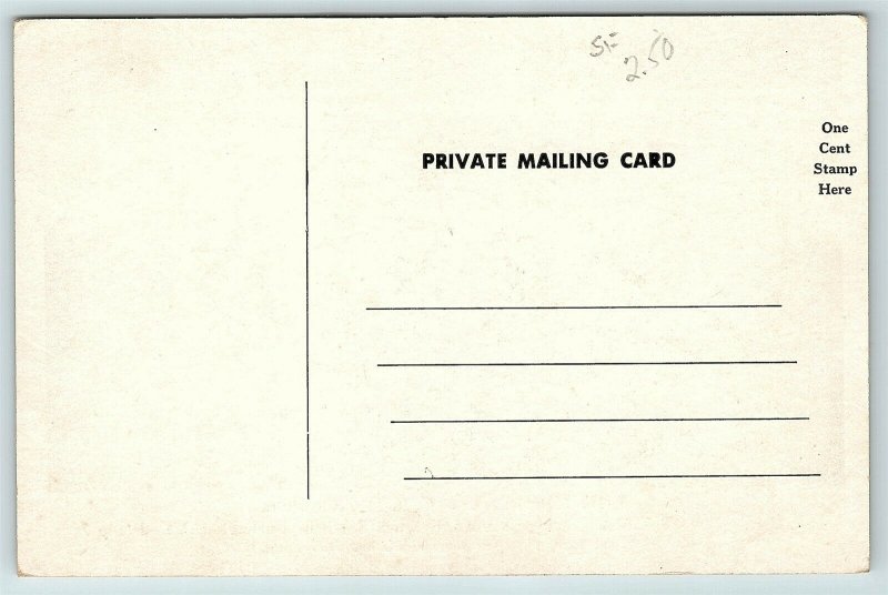 Postcard VT Burlington The Wind Mill Cabins  R46