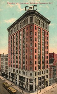 Vintage Postcard 1913 Chamber of Commerce Building Rochester New York N. Y.