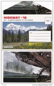 Folder Postcard : Highway 16 , B.C. - Alberta Border , Canada , 50-60s