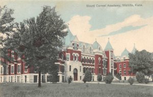 Mount Carmel Academy, Wichita, Kansas ca 1910s Hand-Colored Postcard