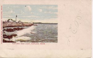 Portland ME, Portland Head Light, Lighthouse, Pre 1907, Local Publisher