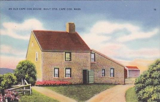 An Old Cape Cod House Built 1713 Cape Cod Massachusetts