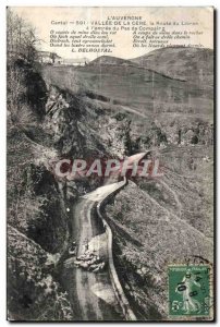 Old Postcard The Cantal Auvergne Vallee De La Cere the Lioran Road entrance o...