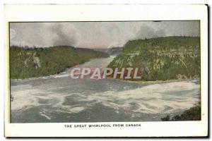 Old Postcard The Great Whirlpool From Canada Niagara Falls