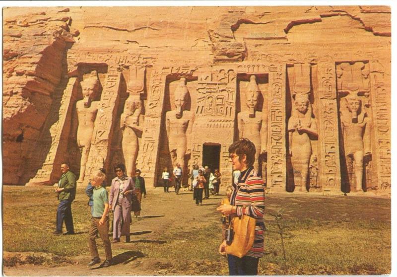 Egypt, The Temple of Abu-Sembel, Abu Simbel, unused Postcard