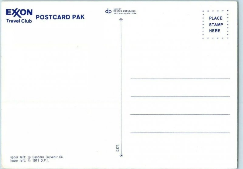 Multi View Tropical New Orleans Exxon Travel Pak Postcard