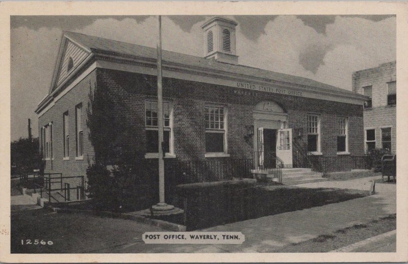 Postcard Post Office Waverly TN