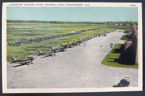 Mint USA Picture Postcard Line Up Of Training ship Maxwell Field Montgomery AL