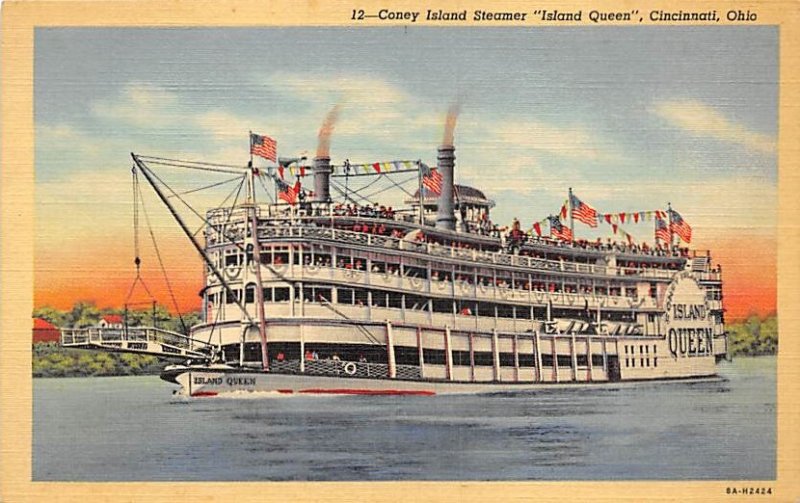 Str Island Queen largest river excursion steamer Island Cruises Ferry Boat Ship 
