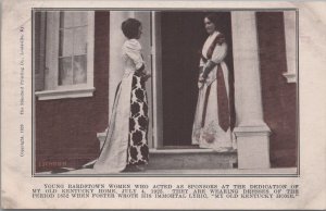 Postcard Young Bardstown Women Sponsors Dedication Old Kentucky Home