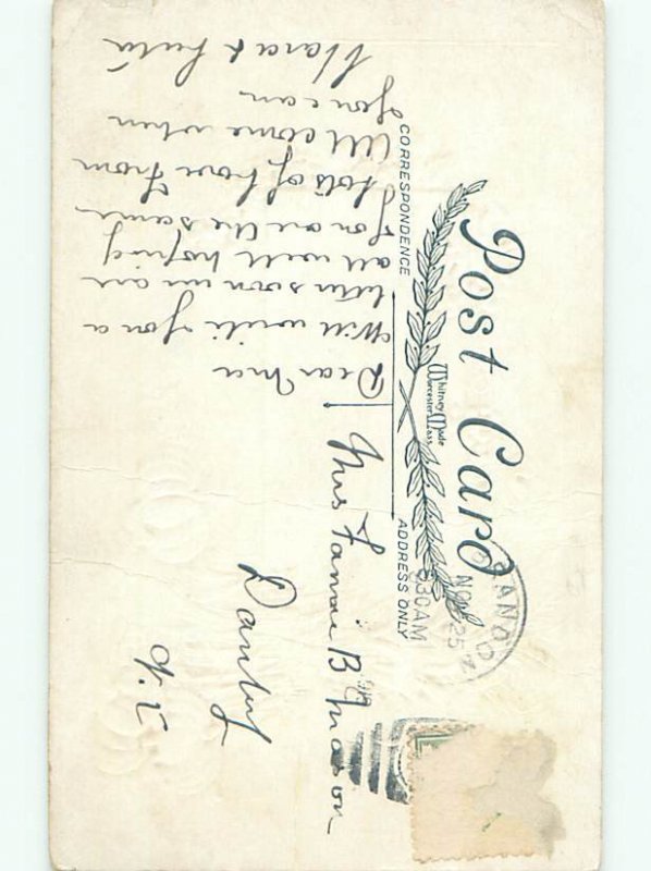 Divided-Back THANKSGIVING SCENE Great Postcard AA0498