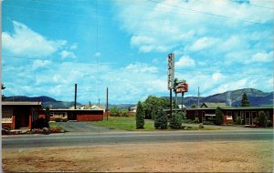 Cedar Lodge Motel Columbia Falls Montana Postcard Roy Isabel Babcock