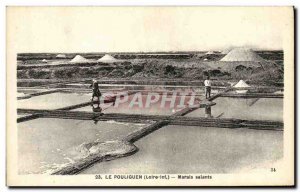 Old Postcard Pouliguen Marals Salants