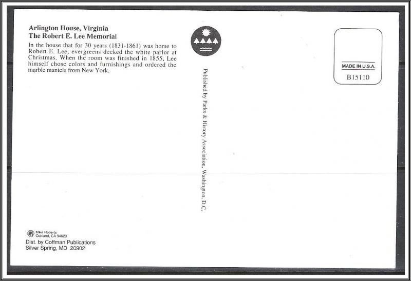 Virginia, Arlington Robert E Lee House - [VA-179X]