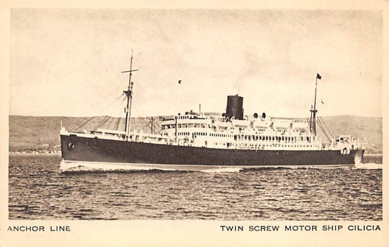 Twin Screw Motor Ships Cilicia Anchor Line Ship Unused 