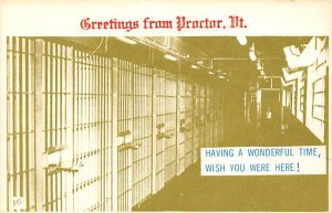 Greetings fron Proctor, Vermont, USA Prison Unused 