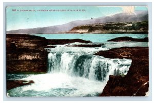 c1910 Celilo Falls Columbia River On Line Postcard P225E