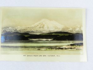 VINTAGE POSTCARD MT. BAKER FROM OAK BAY VICTORIA BRITISH COLUMBIA CANADA