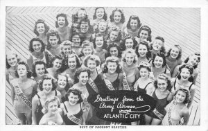 Atlantic City New Jersey Pageant Beauties Vintage Postcard AA57580