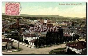Old Postcard General View Victoria B C