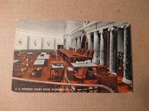 1909 U.S. Supreme Court Room, Washington DC Interior Divided Back Postcard