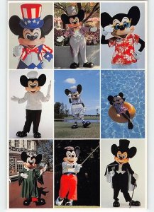 Walt Disney World MICKEY MOUSE Uncle Sam Baseball Florida 4x6 1980s Postcard