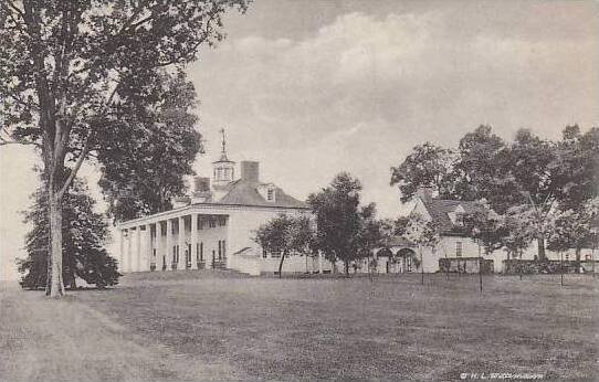 Virginia Mount Vernon North View Home Of George Washington Albertype