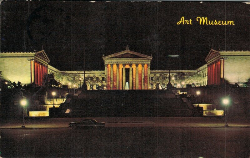 USA Philadelphia Museum of Art Vintage Postcard 07.36
