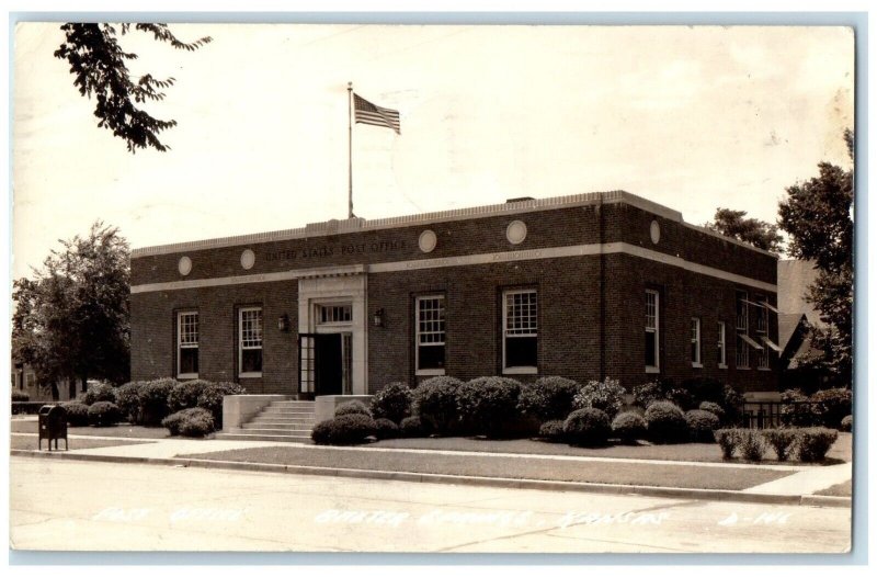 1941 Post Office Building Baxter Springs Kansas KS RPPC Photo Vintage Postcard