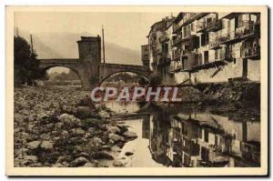 Old Postcard Sospel The bed of Bevera