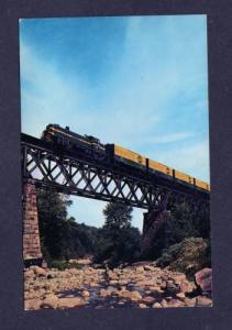 VT Rutland Railroad Train Bellows Falls Cuttingsville Trestle VERMONT Postcard