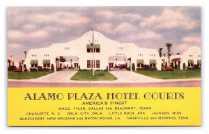 Alamo Plaza Hotel Courts America's Finest TX NC OK AR MS LA TN Postcard