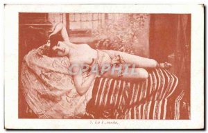 Postcard Old Woman Nude erotic favorite