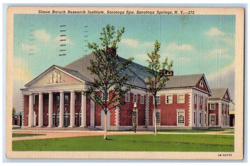 1952 Simon Baruch Research Institute House Saratoga Springs New York NY Postcard 