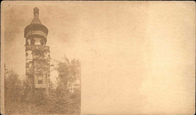 Pioneer Postal Card Image of Tower - Central Park? New York City? 1890s