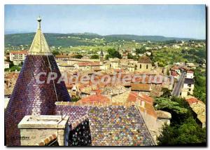 Old Postcard Aubenas Ardeche General view Path fountains road Aubenas