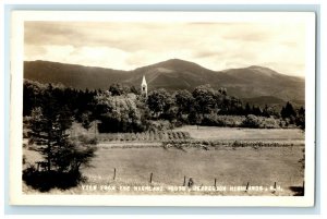 c1910's View From Highland House Jefferson Highlands NH RPPC Photo Postcard