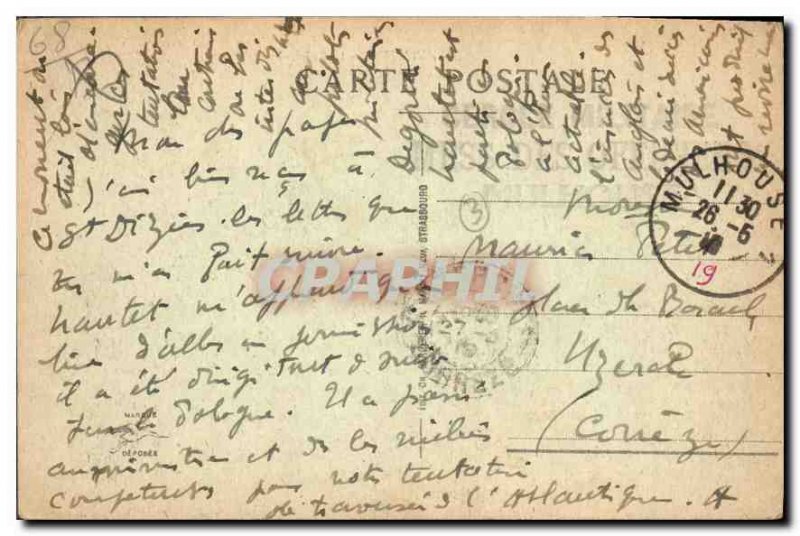 Old Postcard Mulhouse Tribunal