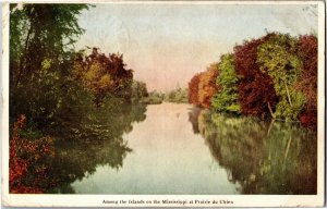 Among the Islands on the Mississippi, Prairie du Chien WI Vintage Postcard F03