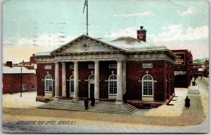 1911 Government Post Office Building Geneva New York NY Posted Postcard