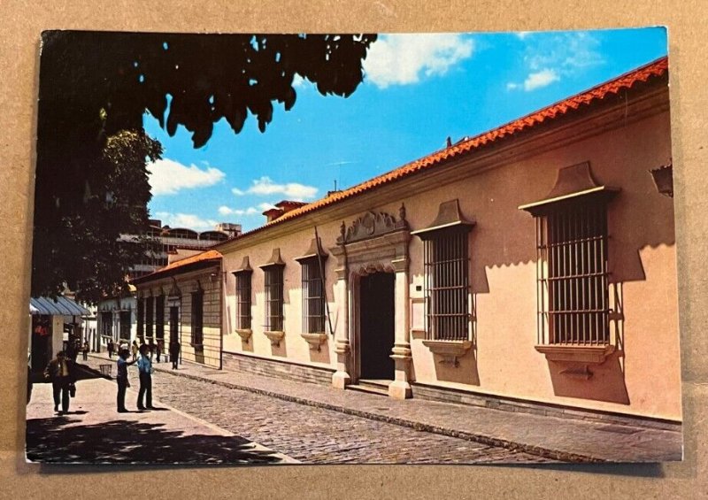 POSTCARD UNUSED - BIRTH HOUSE OF SIMON BOLIVAR, CARACAS, VENEZUELA