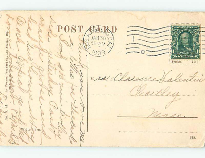 Divided-back CACTUS GROUP Postmarked Los Angeles California CA AD8316