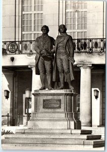 Postcard - Monumento Goethe-Schiller, Weimar, Germany